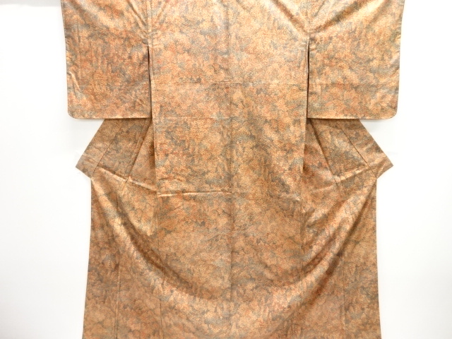 JAPANESE KIMONO / KOMON / UNUSED / ABSTRACT FLORAL PLANTS